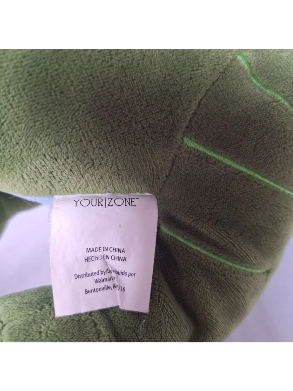 Your Zone T-Rex Dinosaur Plush Soft Green Blue Stuffed Animal Toy 15